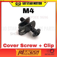 SCREW WITH CLIP FOR COVER SET SCREW CLIP COVER M4