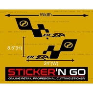 STICKER CUSTOM CUTTING SIDEDOOR  PERODUA BEZZA DESIGN N