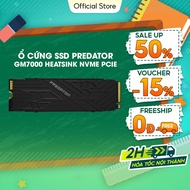 Acer Predator GM7000 Heatsink SSD Hard Drive 1TB / 2TB PCIe Gen 4x4, Read Speed Up to 7400 MB/s