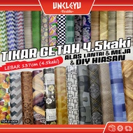 Tikar Getah 4.5 Kaki Alas Lantai & Meja/DIY-Hiasan/Lebar 137cm(4.5kaki)/0.30mm PVC Flooring Tebal/TG