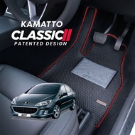 Kamatto Classic Peugeot 407 D2 2004 - 2010 Car Floor Mat and Carpet