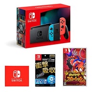 Nintendo Switch 本体 (ニンテンドースイッチ) Joy-Con(L) ネオンブルー/(R) ネオンレッド+ 任天堂ライセンス商品 Nintendo Switch専用液晶保護フィルム 多機能+ポケットモンスター スカーレット -Switc