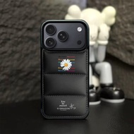 Trend GD Daisies down jacket phone cases for iphone 17 16 15 Pro Max 14 Pro Max 14 plus 13 Pro Max i