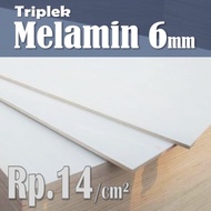 TRIPLEK MELAMIN 6mm Custom | Melamin 6mm Putih Doff