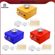 [SONONIA] Mini Pottery Wheel Turntable Tabletop Pottery Machine Tabletop Electric Pottery