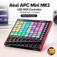 Akai Professional APC Mini MK2 USB MIDI Controller 64 RGB Pads 9 Faders Ableton Live Lite