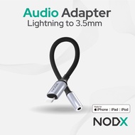 NODX Lightning to Jack 3.5mm Audio Converter Splitter/ (iphone)