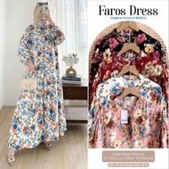 [New] Faros Dress Gamis Jumbo Allsize Busui Full Kancing Premium