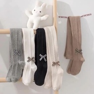 BOW-ATTACHED TIGHTS FOR KIDS