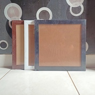 25x25 cm minimalist black white brown fiber photo frame