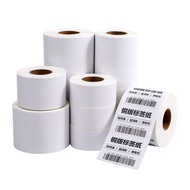 Coated Paper Blank Adhesive Label Paper Sticker Label Sticker Printing pp Synthetic Paper