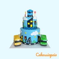 Tayo Bus Design Cake/Birthday Cake/Cake
