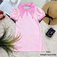 [Simple Love Kids] Girls' Cartoon T-Shirt Dress 7261