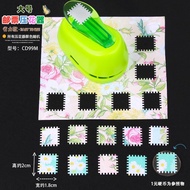 New Stamp shape Craft Punch Embossing Machine Round Hole Punch Toothed Puncher Embosser