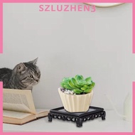 [Szluzhen3] Bowl Stand, Plant Stand, Stool, Vintage Vase, Flowerpot, Display Stand for Indoor, Outdoor, Home Decor