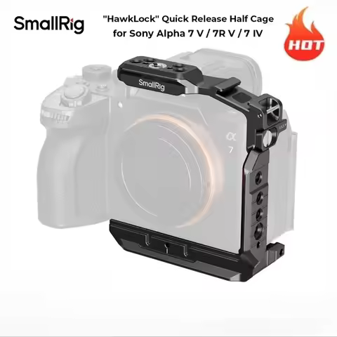 SmallRig 6023 HawkLock H38 Half Cage for Sony A7 V / 7R V / 7 IV Arca-Swiss QR Plate