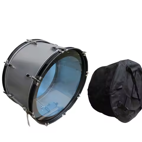 24 Inch Big Snare Drum Blue White Leather Band Drum JB2412A Team Western Percussion Instruments Birc