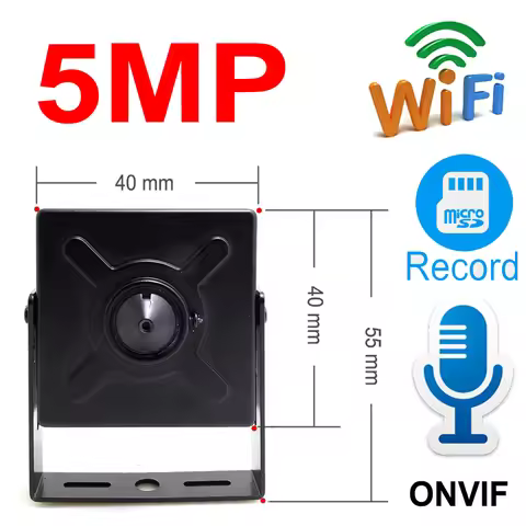JIENUO MINI Wireless IP Camera 5MP HD Audio Cctv Security Surveillance IPCam 32G 64G 128G Onvif 1080
