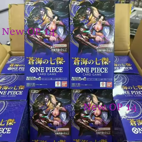 In Stock Original One Piece TCG OP 14 Blue Sea Seven Heroes Booster Box Opcg Card Japanese Game Gift