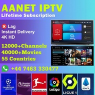 VIP IPTV m3u 4K, AANET VIP IPTV, 12,000+Channels, 24hr free test 4k Android ios pc Smart TV 3,6,12,24 months 5 yrs lifetime instant delivery tv immediate tv internet tv streaming media