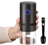 黑色 - 咖啡自動研磨機/ 小型無線咖啡研磨機/ 便攜式咖啡豆研磨機/ 多研磨設定/ 自動/ 迷你/ 露營/ 辦公室/ 濃縮咖啡/ 倒入法式壓榨機/ 咖啡控/ 咖啡愛好者