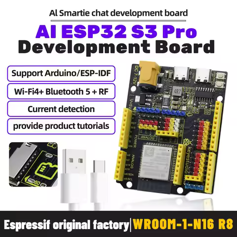 Kidsbits AI ESP32 S3 Pro Development Board ESP32-S3-WROOM N16R8 Module WIFI 4 & BT 5 for Arduino ESP