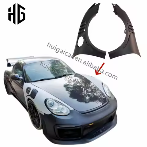 RS Style Car Fender for porsche Cayman 987 987.2 Models Fiberglass Front Side Fenders Auto Parts