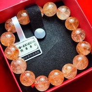 【818泰国佛牌】紅发晶 水晶手串 Red Rutilated Quartz Bracelet CRB-2512015