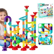 113/197Pcs Set DIY Construction Run Race Track Building Blocks Kids 3D Maze Ball Roll Toys Children 