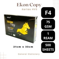 Ecoon Paper HVS F4 75 gsm F4 75Gsm HVS Paper/ F4 75Gsm Photocopy Paper Paper Ekon Paper Brand 1 Ream