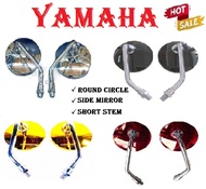 YAMAHA YTX 125 CIRCLE SIDE MIRROR MOTORCYCLE ROUND TYPE SHORT STEM HIGH QUALITY ACESSORIES