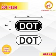 DOT Logo Emblem Sticker / DOT Logocutting stiker KYT Kyoto INK GM SHOEI Helmet DOT Sticker/