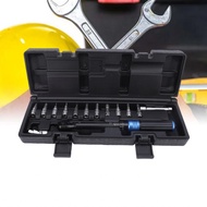 MyHome-MY 14Pcs Torsion Wrench Set 1/4in Industrial Preset Accurate 72 Teeth Rachet Adjustable for A