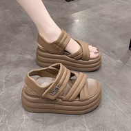 SANDAL BM 7CM CROSS STRAP GENUINE SUPER SOFT LEATHER XXN TT IINNBB NN TT