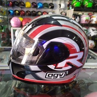 Helm Agv Gp1 One Le Merah/Silver