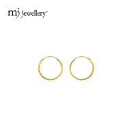 MJ Jewellery 916/22K Gold Round Earrings S77C