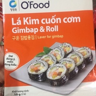 Seaweed LEAF Gimbap Rice Roll 5 LEAVES/SHEET