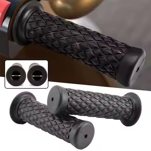 Retro-style Motorcycle Handlebar Grips Universal For Most Motorcycle Models With 7/8" 22mm Handlebar