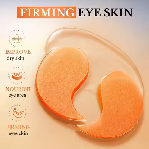 80Pcs Vitamin C Collagen Moisturizing Eye Mask, Moisturizing, Brightening, Makes Your Eyes More Beau
