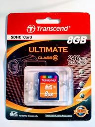 Transcend 創見 SDHC 8G 記憶卡 (終身保固) Ultimate