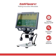 Taffware 12MP 1600X Digital Microscope with Monitor and Metal Stand - G1600