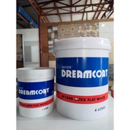 ♞NATION DREAMCOAT FLAT LATEX WHITE | 1 LITER AND 1 GALLON | WATERBASE PAINT | NO ODOR