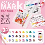 Bút ACRYLIC MARKER Cao cấp GRASP chống thấm nước Không Bị Nhoè Có Thể Vẽ Lên Đồ Vật Nhẵn lau được kh