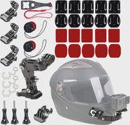 For GoPro 12 34-in-1 Motorcycle Helmet Chin Mount Kit Riding For GoPro Hero 12 11 10 9 8 7 6 5 4 DJI Action 3 Insta360 ONE X3