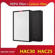 Compatible Replacement H13 HEPA + Activated Carbon 2-in-1 Compound Filter for Honeywell Air Touch A5