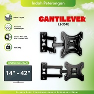 LED TV BRACKET/ BRACKET CANTILEVER MOUNT LS-304/BRACKET TV CP302/ TV SUPPORT/BRACKET 14in to 42in