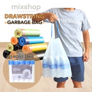 mixshop Trash Bag, Drawstring Garbage Bag, Trash Bag, Rubbish Bag, Plastic Bag, Dustbin Bag