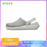 AUTHENTIC STORE CROCS LITERIDE CLOG MEN'S AND WOMEN'S SANDALS รองเท้าแตะ รองเท้าผ้าใบ 204592-WARRANTY FOR 5 YEARS