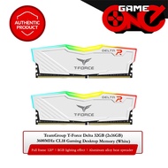 TeamGroup T-Force Delta 32GB (2x16GB) RGB DDR4 3600MHz CL18 Gaming Desktop Memory (White) DDR4 RAM 3