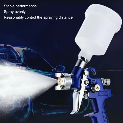 Paint Spray Gun H-2000A Professional 0.8/1.0mm Nozzle 125ml Mini Pneumatic Spray Gun For Car Paintin